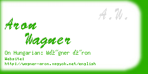 aron wagner business card